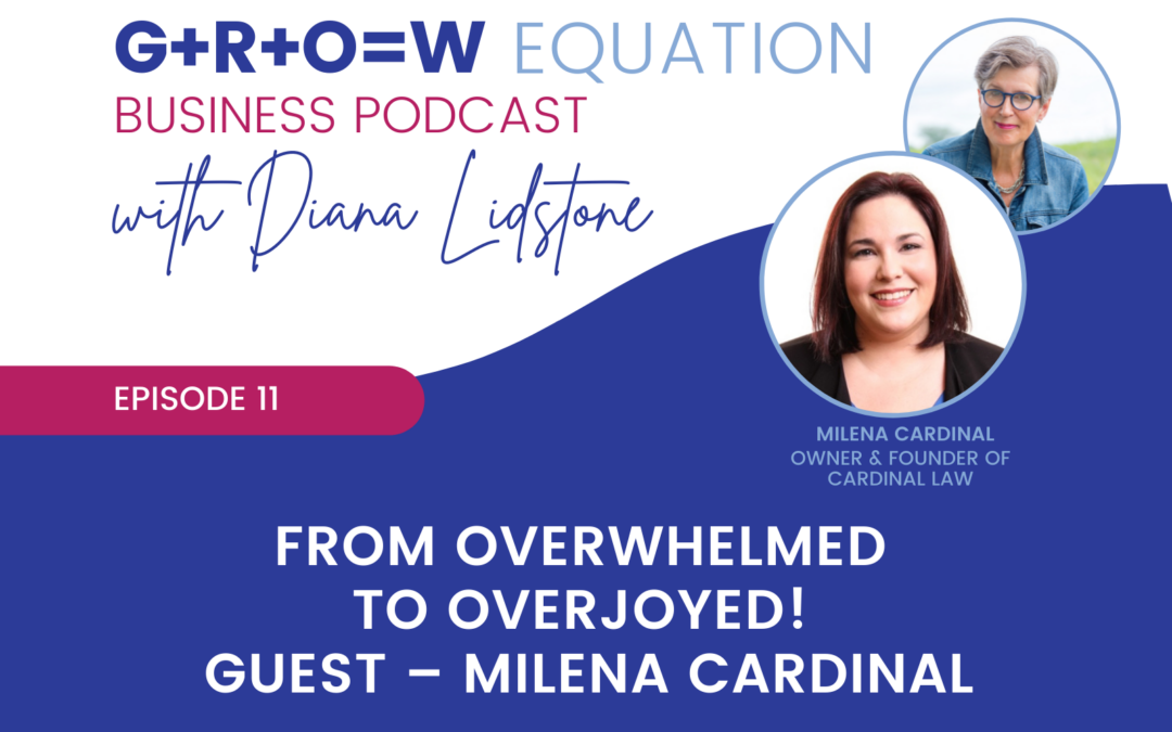 Ep. 11 – From Overwhelmed to Overjoyed! With Guest Milena Cardinal