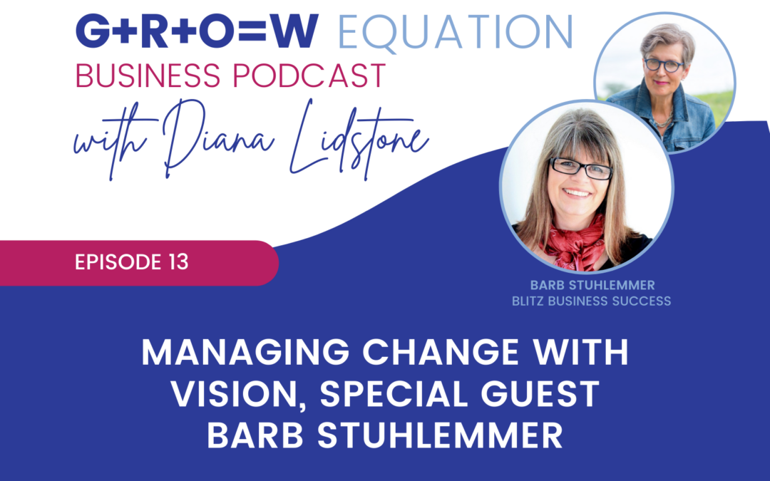 Ep. 13 – Managing Change With Vision with special guest Barb Stuhlemmer