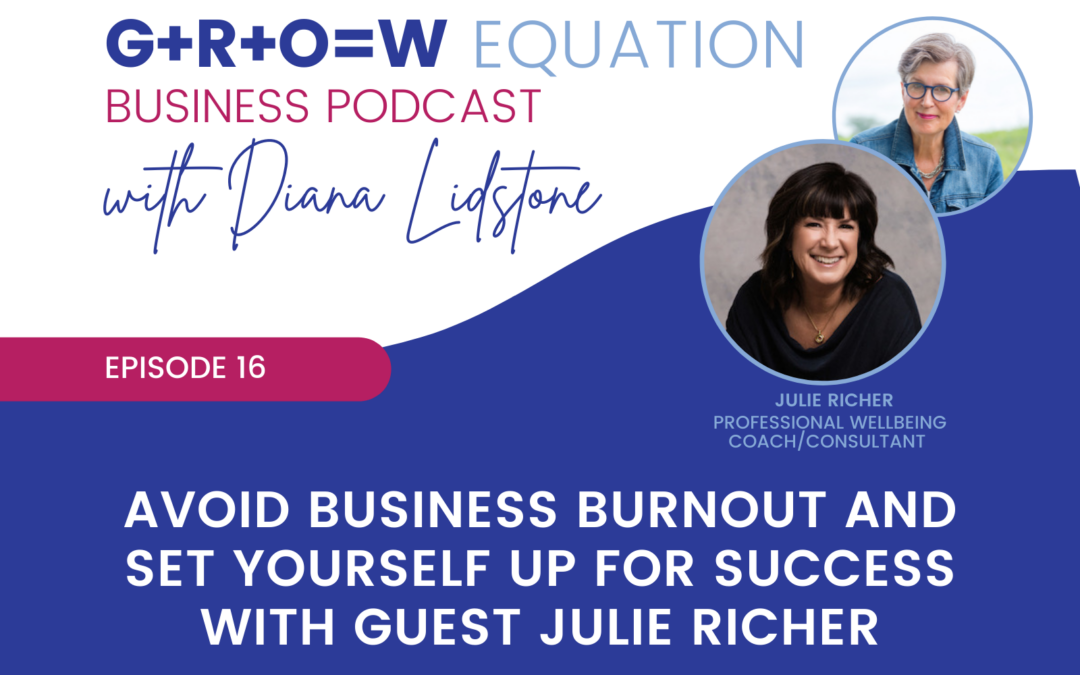 Ep. 16 – Avoid Business Burnout and Set Yourself Up For Success with Guest Julie Richer