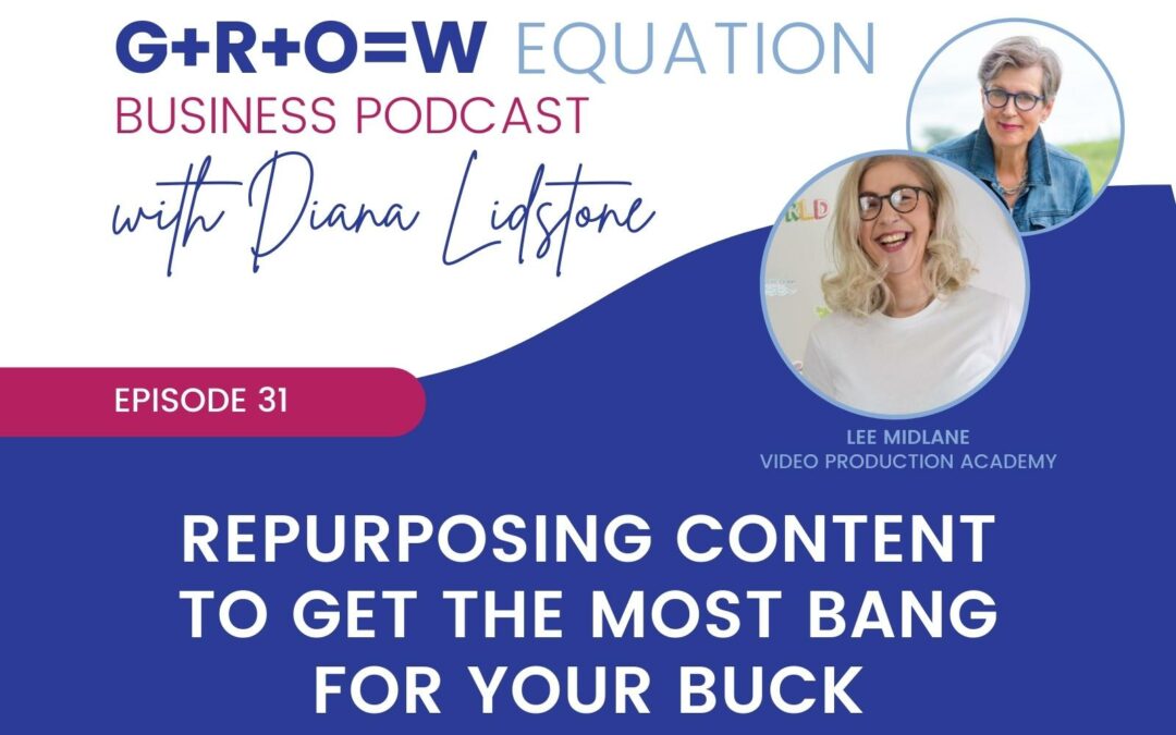 Ep. 31 – Repurposing Content to Get The Most Bang For Your Buck with Guest Lee Midlane