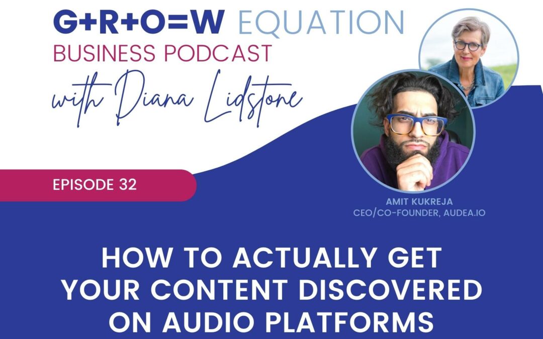 Ep. 32 – How to Actually Get Your Content Discovered on Audio Platforms with Guest Amit Kukreja