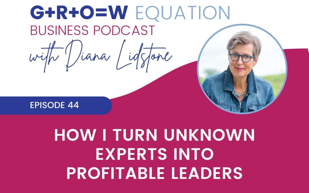 Ep. 44 – How I turn Unknown Experts Into Profitable Leaders
