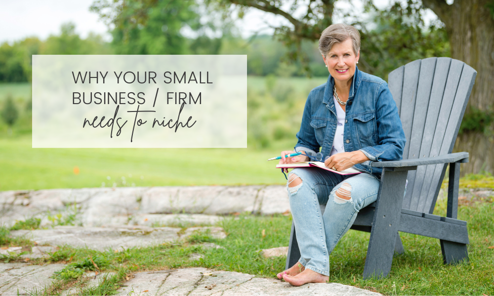 Why your small business:firm needs to niche