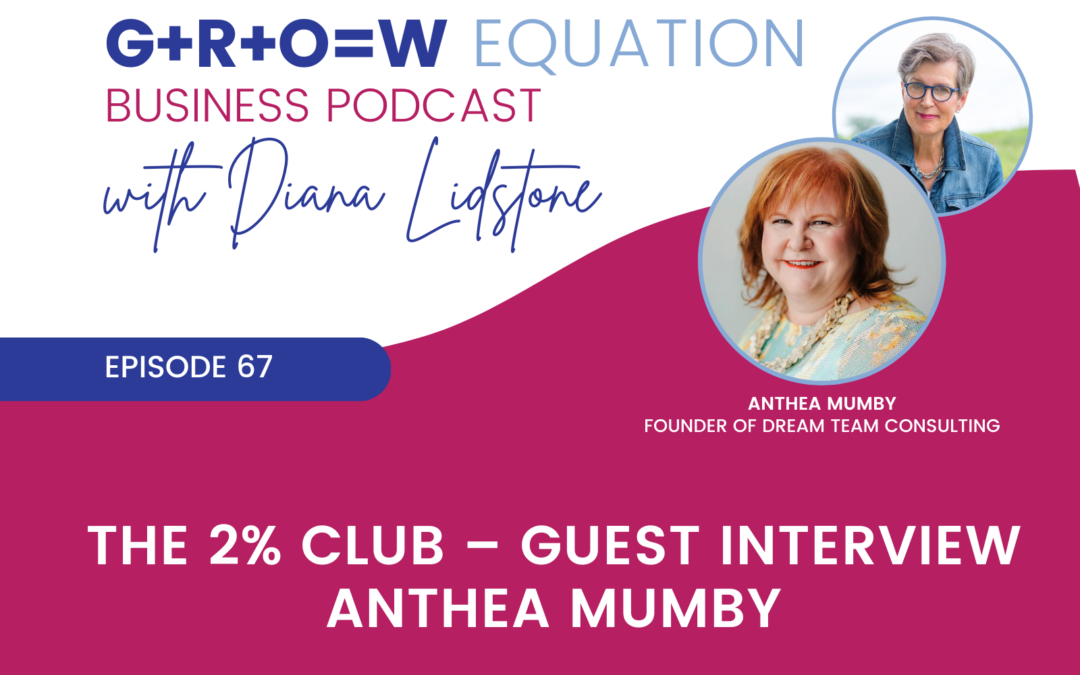 Ep. 67 – The 2% Club – Guest Interview Anthea Mumby