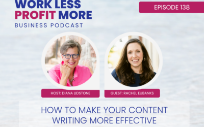 Ep. 138 – How to Make Your Content Writing More Effective with Guest Rachel Eubanks